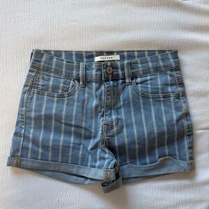PacSun Denim Striped Women's Jean Shorts